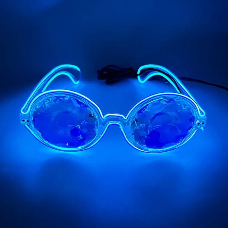 Close-up of the multi-faceted kaleidoscope lens effect | Ravers Co