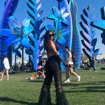 Mesh Flare Rave Pants