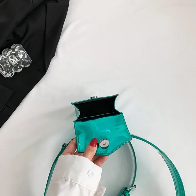 Green Leg Harness Rave Bag with phone and wallet inside for scale | Ravers Co