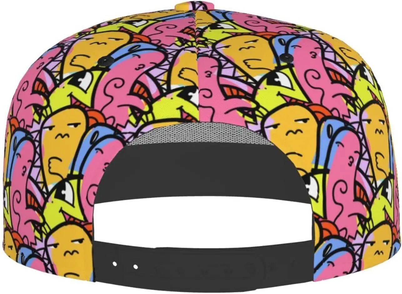 Top view of the Twisted Creatures polyester snapback | Ravers Co