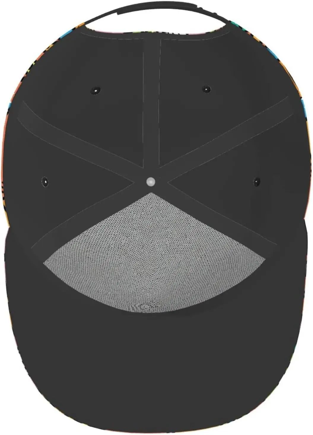 Squirmy Creatures Baseball Cap showing the inside with Oxford cloth lining | Ravers Co