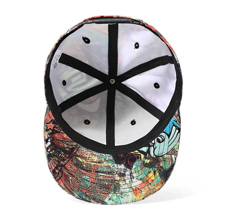 Cannon Art Baseball Cap - back view showing adjustable strap | Ravers Co