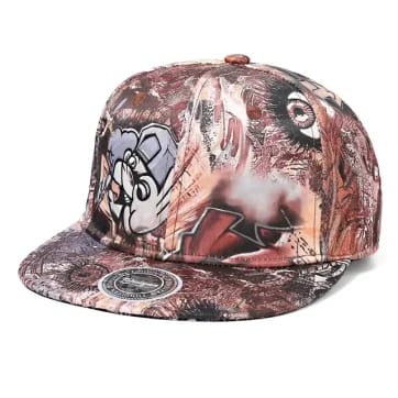 Cannon Art Baseball Cap - side profile showing sepia print detail | Ravers Co