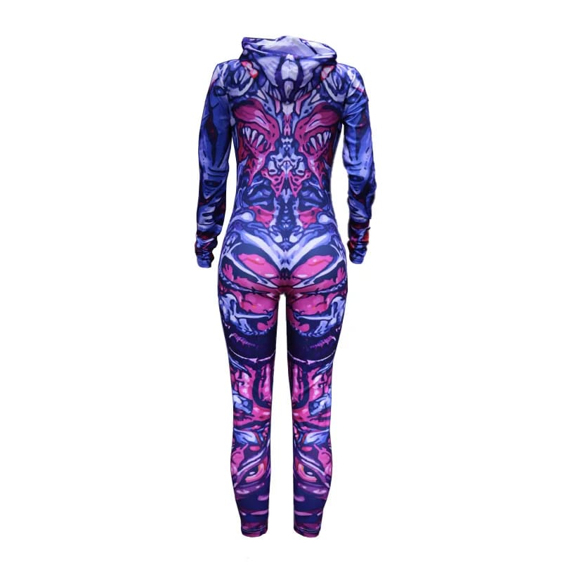 Hooded Skeleton Jumpsuit - Image 7