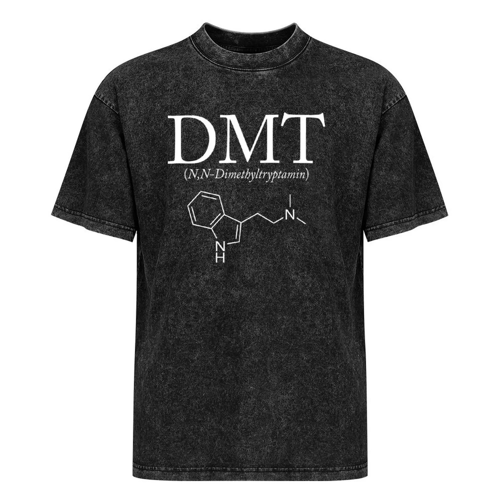 DMT Molecule T-Shirt 2 Black t-shirt with dmt print