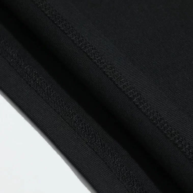 Black UV Active Bufo T-Shirt - detailed front view of the cotton fabric and print | Ravers Co