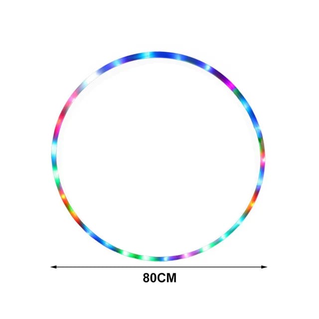 LED Glow Hoop 7 LED Glow Hoop - The 80cm medium-large size hoop illuminated | Ravers Co