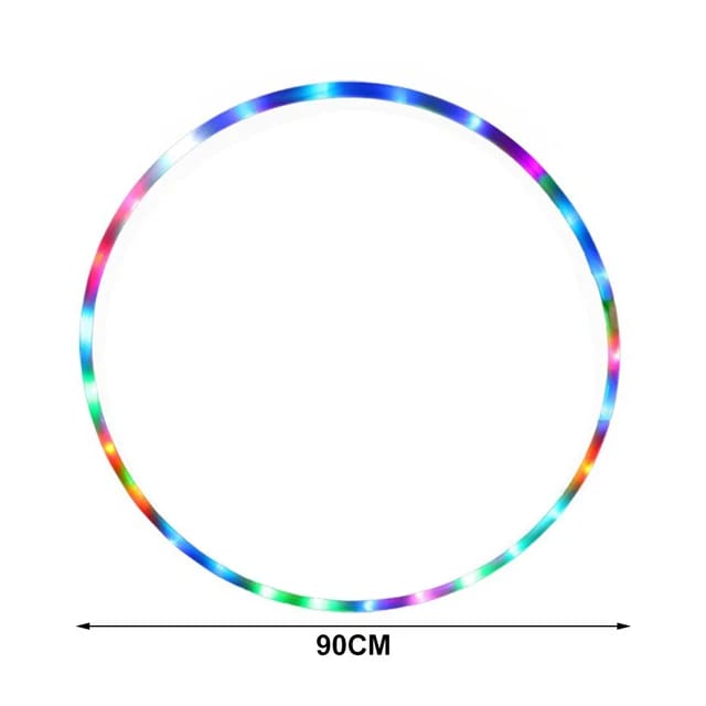 LED Glow Hoop 6 LED Glow Hoop - The 90cm large size hoop illuminated | Ravers Co