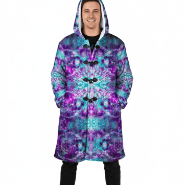 Cosmic Kaleidoscope Rave Cloak — Normal Lighting front view