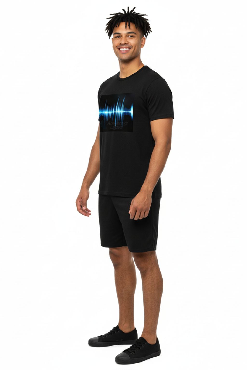 Sound Wave LED T-Shirt 3 Sound Wave LED T-Shirt — Normal Lighting right view
