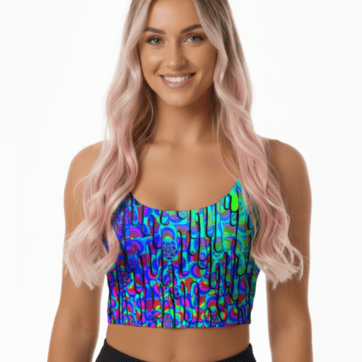 Flower Drip Rave Top