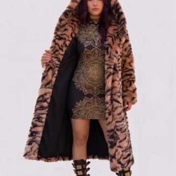 Wildcat Faux Fur Coat