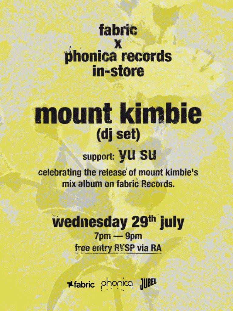 fabric x Phonica Records Instore - Mount Kimbie (DJ Set), Yu Su