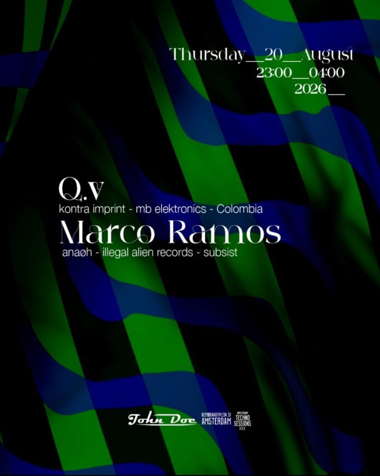 Amsterdam Techno Sessions with QV (Kontra - MB Elektroniks) COL & Marco Ramos (Anaøh )