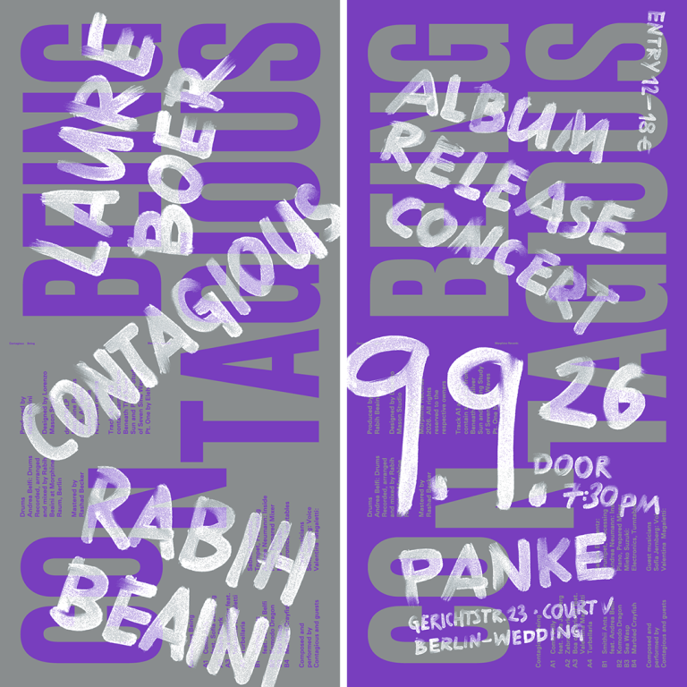 CONTAGIOUS - BEING album release concert