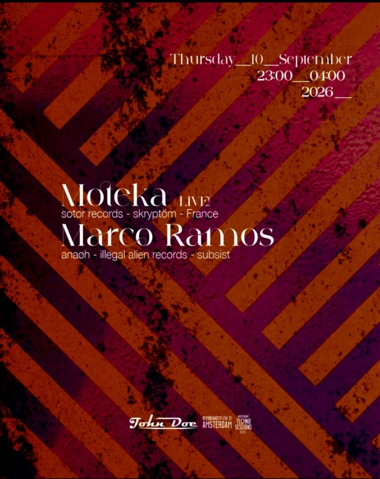 Amsterdam Techno Sessions w/ Moteka (Skryptöm - Sotor Records) FR