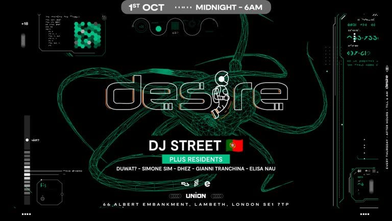 DESIRE - Weekly Thursday After Party - DJ STREET