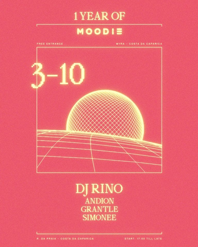 1 Year Anniversary - MOODIE Invites DJ Rino at Myra Caparica