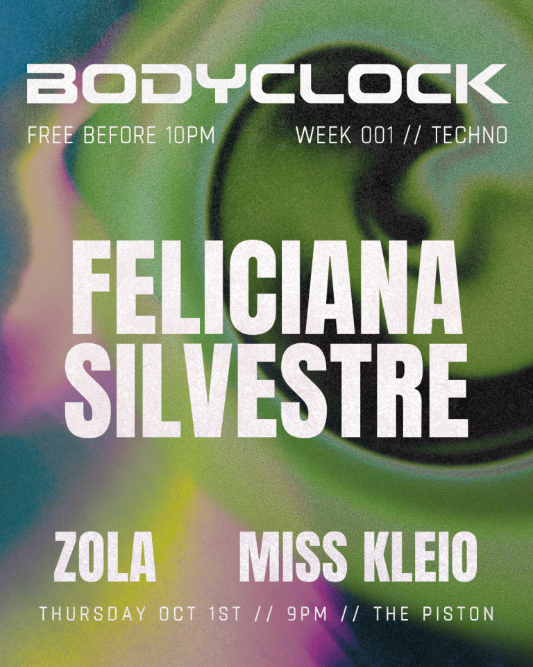 BODYCLOCK - TECHNO Feliciana Silvestre, Miss Kleio, Zola