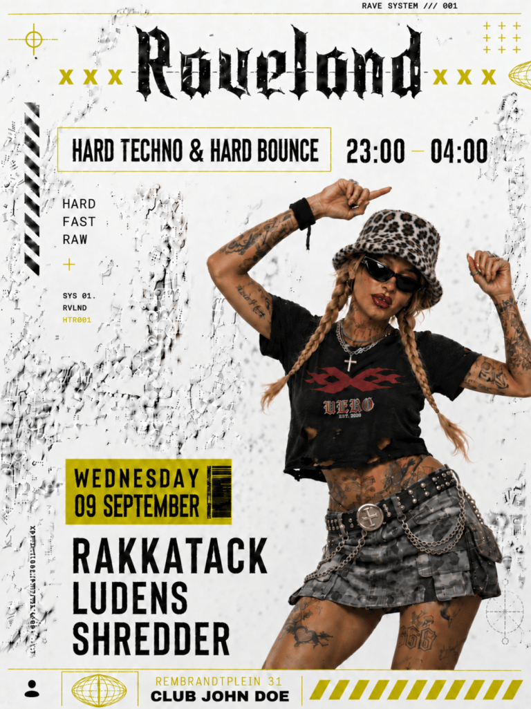 RAVELAND: Hard Techno & Hard Bounce w/ RAKKATACK, Ludens & Shredder
