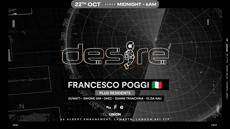 DESIRE - Weekly Thursday After Party - Francesco Poggi