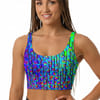 Flower Drip Rave Top — Normal Lighting front view