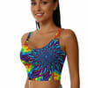 Rainbowsplat Mandala Top — Normal Lighting front view