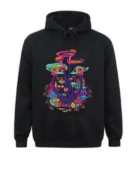 All Seeing Mushroom Black