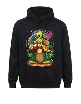 Psychedelic Mushroom Alien Hoodie
