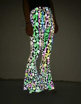 Magic Mushroom Rave Flares - Glowing Side