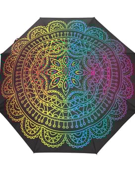 Psychedelic mandala umbrella top cover