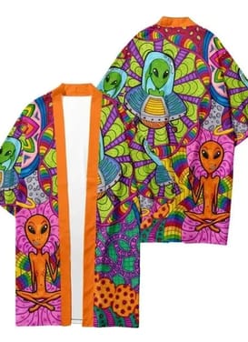 Psychedelic Alien Kimono