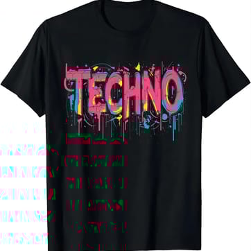 Techno Glitch Trippy T-Shirt