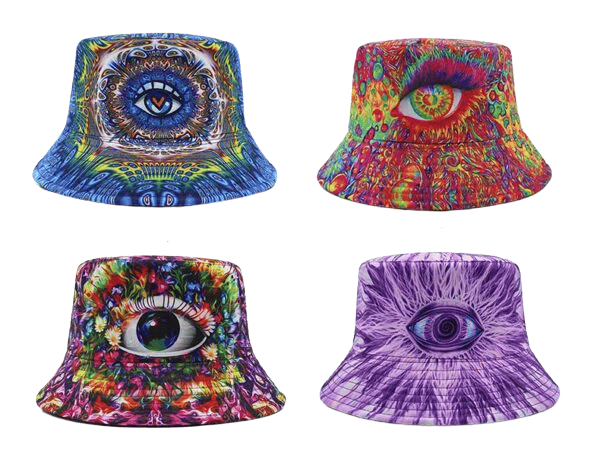 Selection of four Bucket Hats