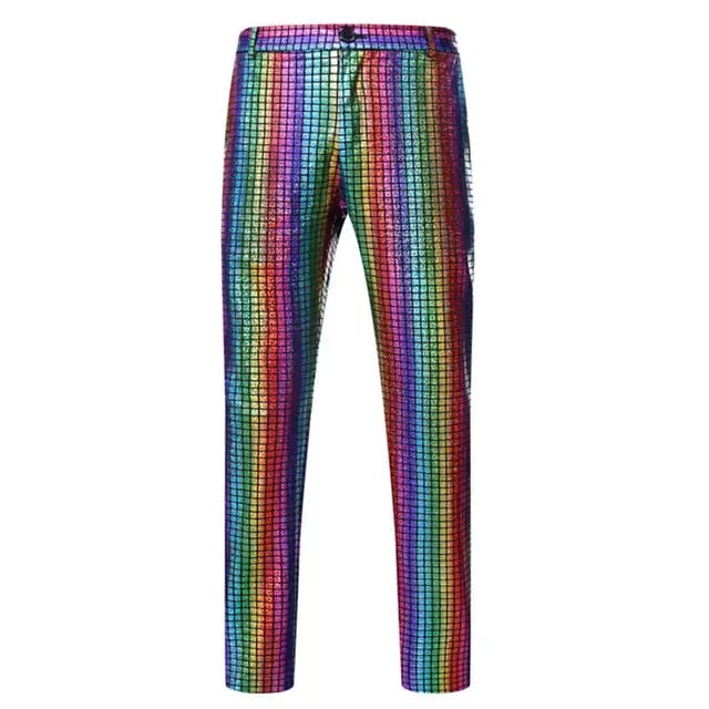 Rainbow Sequin Pants