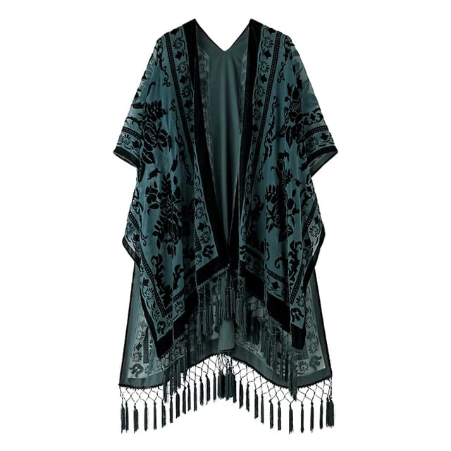 Size and Dimensions Guide for the Bohemian Tassel Kimono | Ravers Co