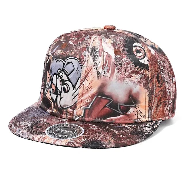 Cannon Art Baseball Cap - side profile showing sepia print detail | Ravers Co