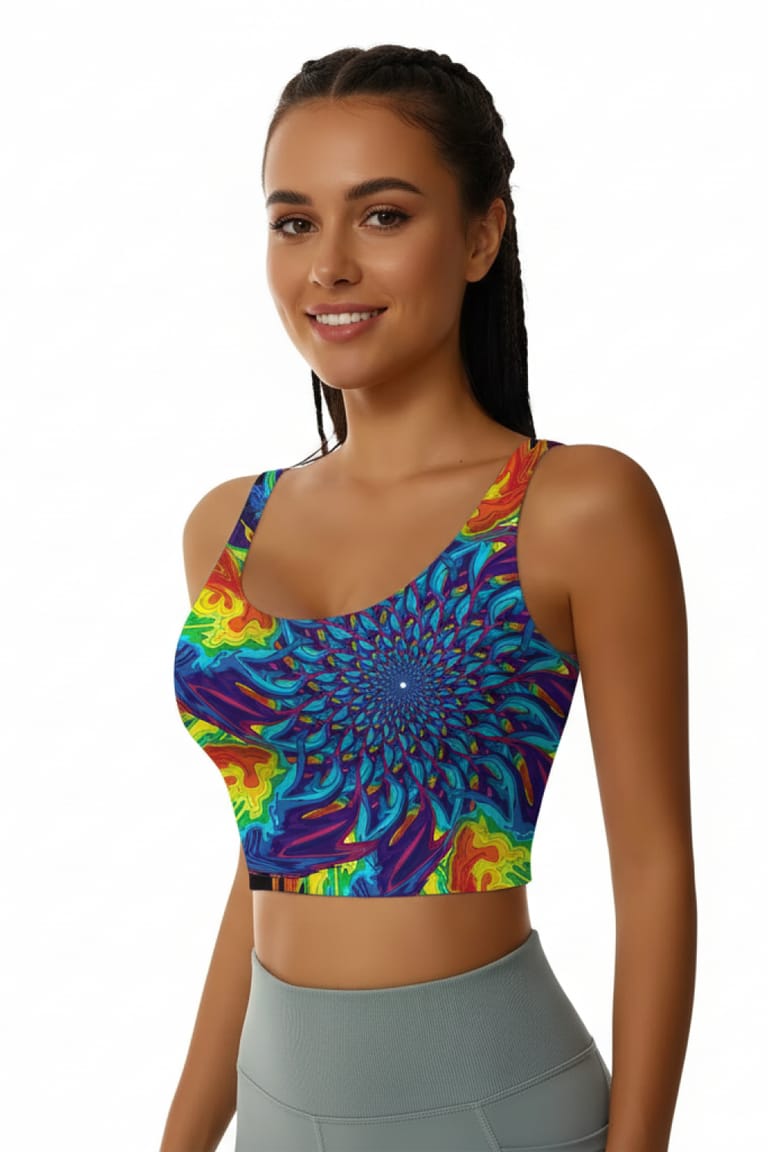 Rainbowsplat Mandala Top
