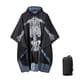 Skeleton Rain Poncho worn by a raver at a festival - front view | Ravers Co