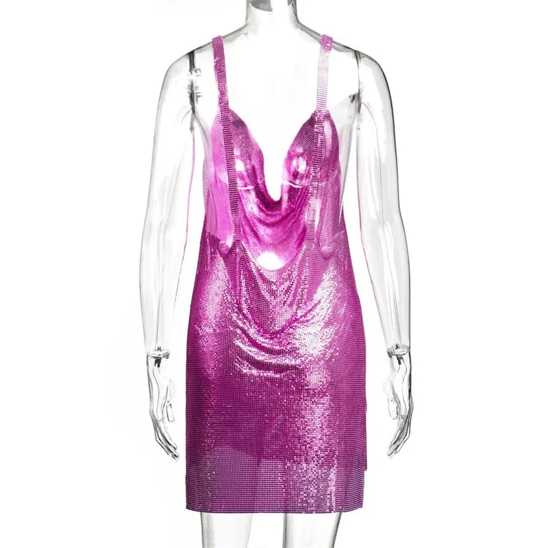 Backless Rhinestone Rave Dress - Image 42