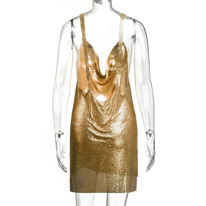 Backless Rhinestone Rave Dress - Image 37