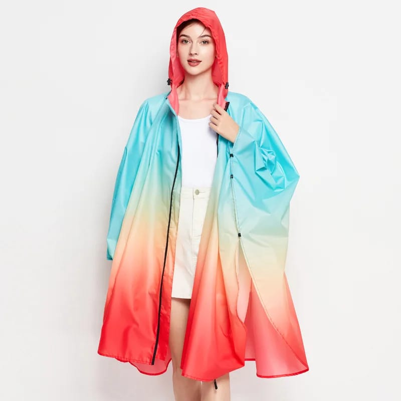 Trippy Festival Rain Poncho - Image 15