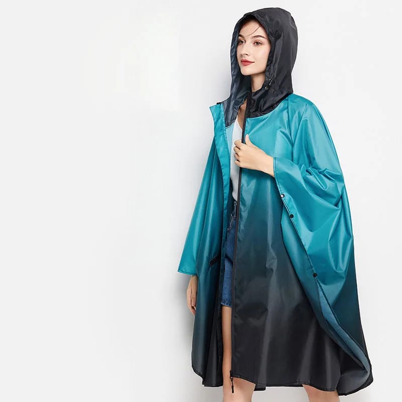 Trippy Festival Rain Poncho - Image 2