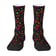 Mushrooms & Stars Socks with a colourful psychedelic pattern | Ravers Co