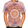 Pastel coloured Psy art flower t-shirt