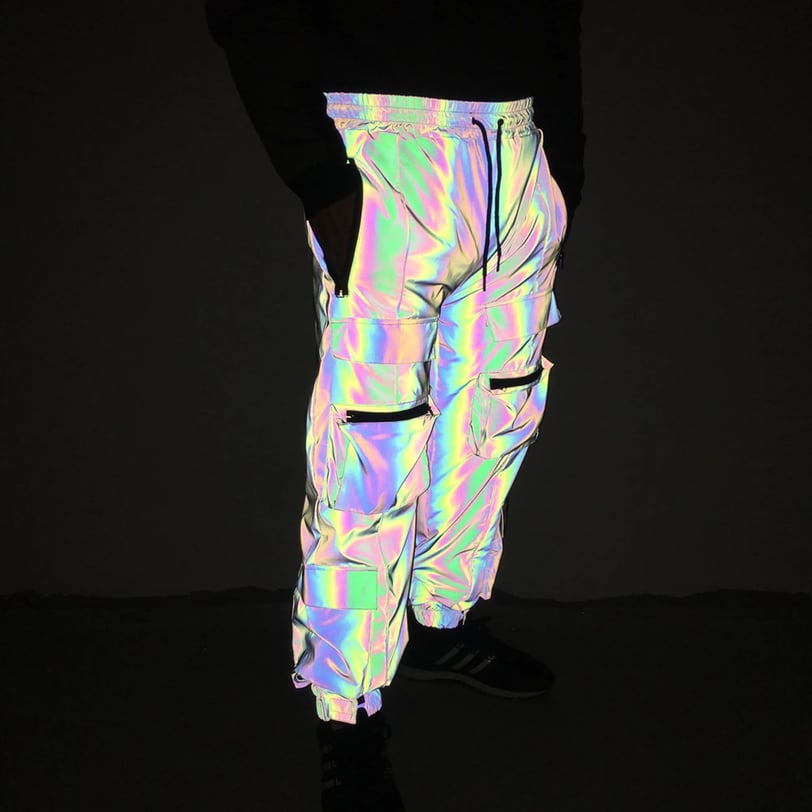 Holographic Reflective Rave Pants | Festival Ready | Ravers Co