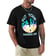 Put Your Hands Up! T-Shirt - black front view with crowd graphic | Ravers Co