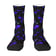 Psychedelic Blue Magic Mushroom Socks - vibrant festival crew sock design | Ravers Co