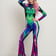 A photo of Anna wearing the Cyber-Flora Trippy Jumpsuit