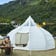 Outdoor Lotus Glamping Tent - top-down view of packed carry bag | Ravers Co